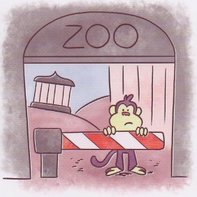 scimmia uscita zoo
