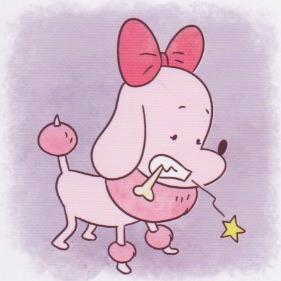 la cagnolina morsica l'osso
