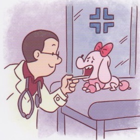 il veterinario visita la cagnolina