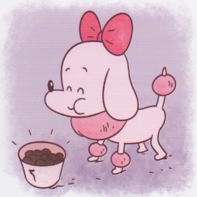 la cagnolina mangia